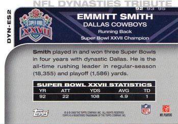 2008 Topps - NFL Dynasties Tribute #DYN-ES2 Emmitt Smith Back