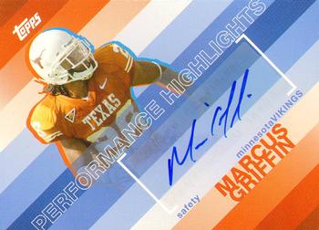 2008 Topps - Performance Highlights Autographs #THA-MG Marcus Griffin Front