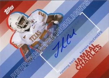 2008 Topps - Performance Highlights Autographs #THA-ED Jamaal Charles Front