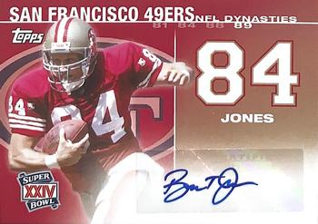 2008 Topps - NFL Dynasties Tribute Autographs #DYNA-BJ Brent Jones Front