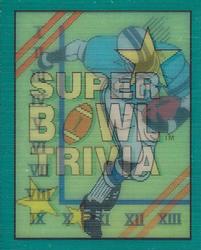 1990 Score - Magic Motion: Super Bowl Trivia #11 Super Bowl Trivia Front