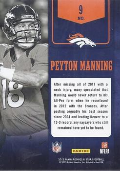 2013 Panini Rookies & Stars - Game Plan #9 Peyton Manning Back