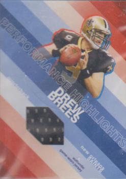 2008 Topps - Performance Highlights Relics #THR-DB Drew Brees Front