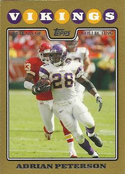 2008 Topps - Gold #65 Adrian Peterson Front