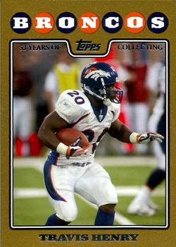2008 Topps - Gold #75 Travis Henry Front