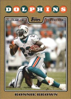 2008 Topps - Gold #74 Ronnie Brown Front
