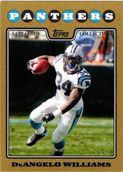 2008 Topps - Gold #88 DeAngelo Williams Front