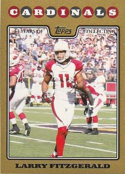 2008 Topps - Gold #143 Larry Fitzgerald Front