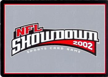 2001 NFL Showdown 1st Edition #001 Cary Blanchard Back
