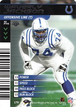 2001 NFL Showdown 1st Edition #179 Waverly Jackson Front