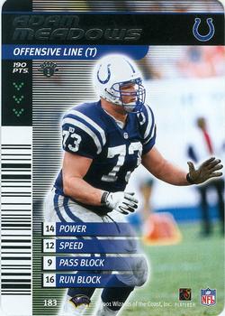 2001 NFL Showdown 1st Edition #183 Adam Meadows Front