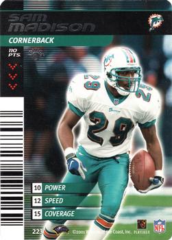 2001 NFL Showdown 1st Edition #223 Sam Madison Front