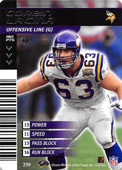 2001 NFL Showdown 1st Edition #239 Corbin Lacina Front