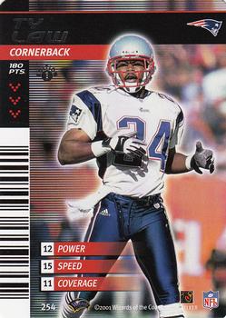 2001 NFL Showdown 1st Edition #254 Ty Law Front