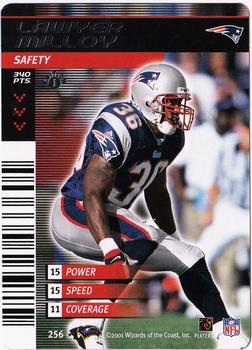 2001 NFL Showdown 1st Edition #256 Lawyer Milloy Front