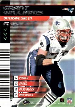 2001 NFL Showdown 1st Edition #262 Grant Williams Front