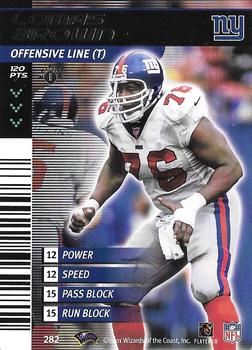 2001 NFL Showdown 1st Edition #282 Lomas Brown Front