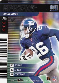 2001 NFL Showdown 1st Edition #287 Emmanuel McDaniel Front