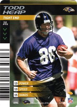 2001 NFL Showdown 1st & Goal #096 Todd Heap Front