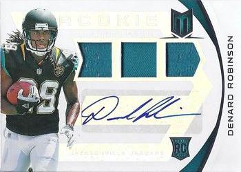 2013 Panini Momentum - Rookie Signatures Silver #206 Denard Robinson Front