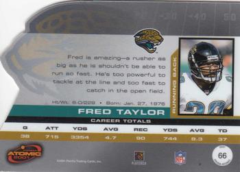 2001 Pacific Prism Atomic #66 Fred Taylor Back