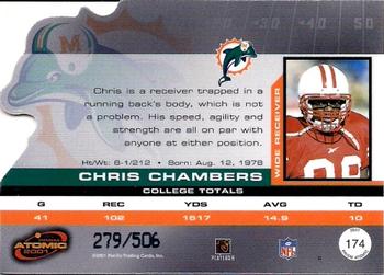 2001 Pacific Prism Atomic #174 Chris Chambers Back