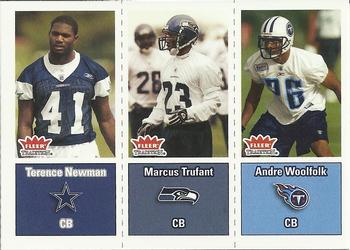 2003 Fleer Tradition #298 Terence Newman / Marcus Trufant / Andre Woolfolk Front