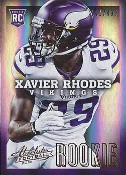 2013 Panini Absolute #198 Xavier Rhodes Front