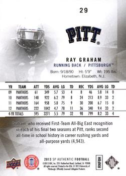 2013 SP Authentic #29 Ray Graham Back