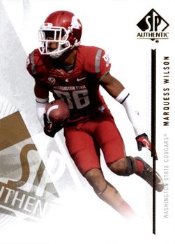 2013 SP Authentic #54 Marquess Wilson Front