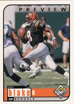 1998 UD Choice Previews #39 Jeff Blake Front