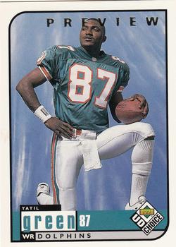 1998 UD Choice Previews #92 Yatil Green Front