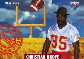1991 Star Pics #70 Christian Okoye Front