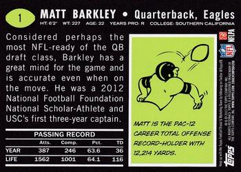 2013 Topps - 1969 Green #1 Matt Barkley Back