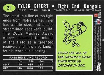 2013 Topps - 1969 Green #21 Tyler Eifert Back