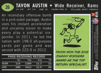2013 Topps - 1969 Red #26 Tavon Austin Back