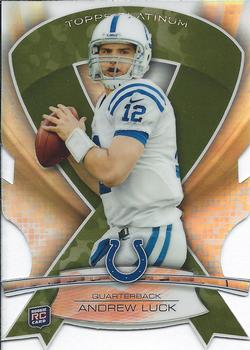2013 Topps Platinum - Camo Die Cut #ABMDC-AL Andrew Luck Front