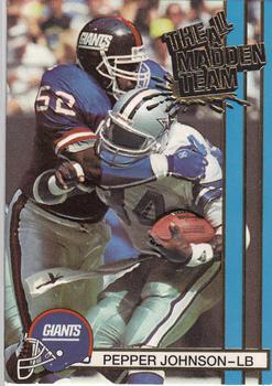 1990 Action Packed All-Madden #11 Pepper Johnson Front