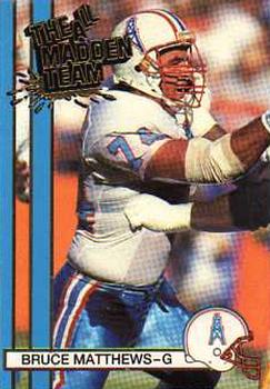 1990 Action Packed All-Madden #17 Bruce Matthews Front