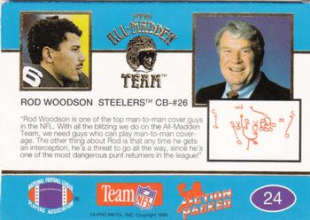 1990 Action Packed All-Madden #24 Rod Woodson Back