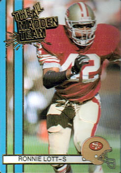 1990 Action Packed All-Madden #32 Ronnie Lott Front