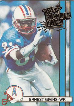 1990 Action Packed All-Madden #34 Ernest Givins Front