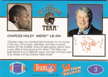 1990 Action Packed All-Madden #3 Charles Haley Back