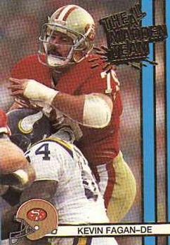 1990 Action Packed All-Madden #44 Kevin Fagan Front