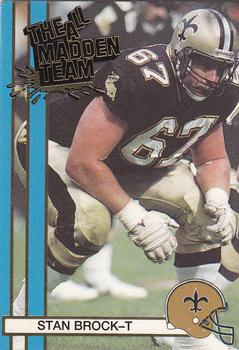 1990 Action Packed All-Madden #51 Stan Brock Front