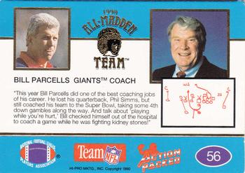 1990 Action Packed All-Madden #56 Bill Parcells Back