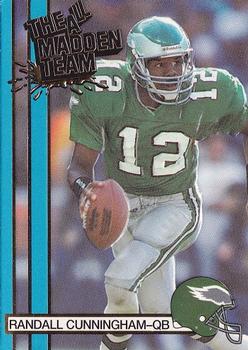 1990 Action Packed All-Madden #26 Randall Cunningham Front