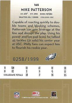 2005 Donruss Classics #165 Mike Patterson Back