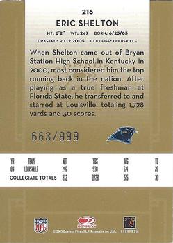 2005 Donruss Classics #216 Eric Shelton Back