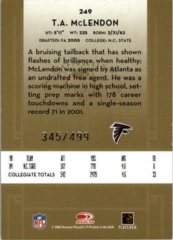 2005 Donruss Classics #249 T.A. McLendon Back